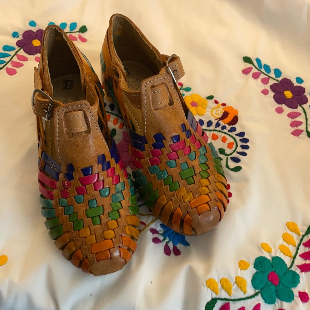 CLEARANCE! Kids Mexican leather huaraches